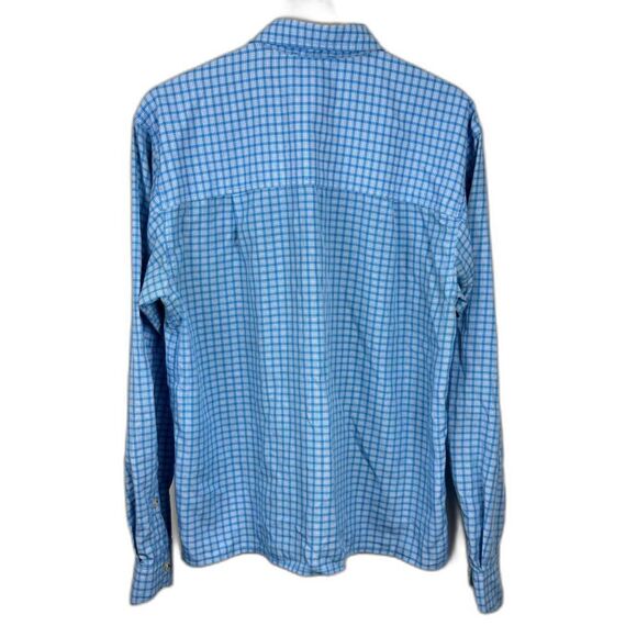 Simm's Women's Long Sleeve Blue Plaid Fishing / Outdoor Shirt Sz M EUC - Picture 2 of 5